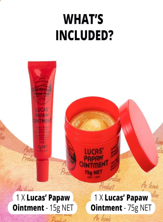 لوكاس باباو مرهم لوكاس باوباو للشفاه، كريم لوكاس باوباو، مرهم لوكاس باوباو للشفاه والبشرة الجافة - عبوة هدايا فريدة تناسب جميع أنواع البشرة، للجنسين، وفي أي فصل من فصول السنة، تحتوي على بلسم باوباو بوزن 75 غرام و15 غرام، مثالية كهدية عيد الفصح. - Image 2